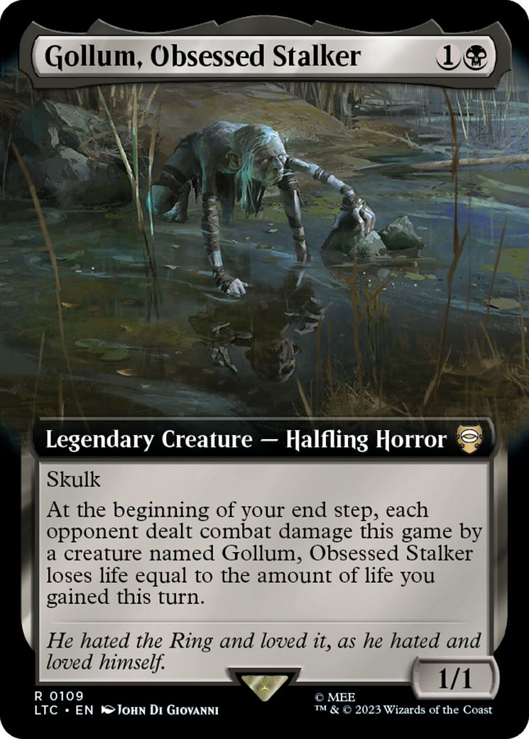 Gollum, Obsessed Stalker (Extended Art) [The Lord of the Rings: Tales of Middle-Earth Commander] | Exor Games New Glasgow