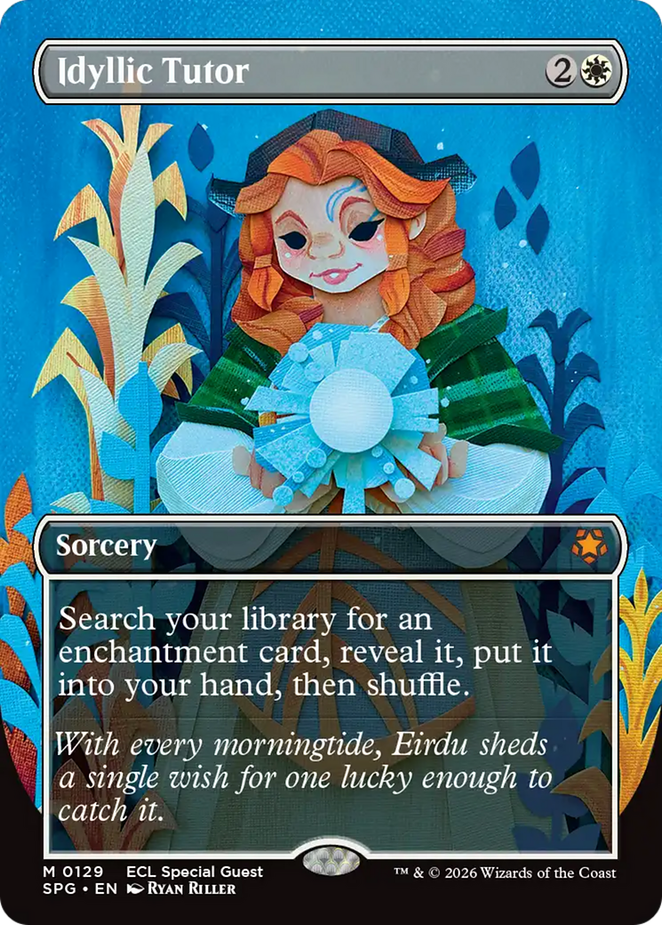 Idyllic Tutor (Borderless) [Lorwyn Eclipsed Special Guests] | Exor Games New Glasgow