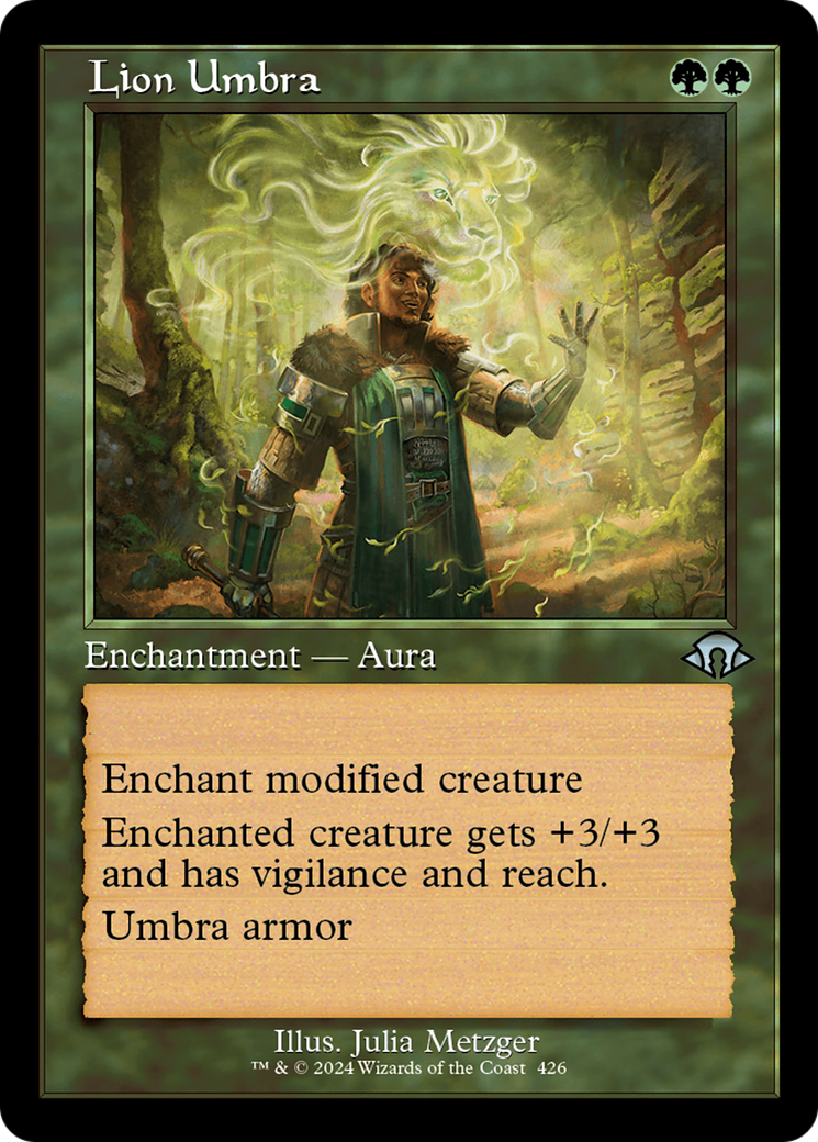 Lion Umbra (Retro Frame) [Modern Horizons 3] | Exor Games New Glasgow