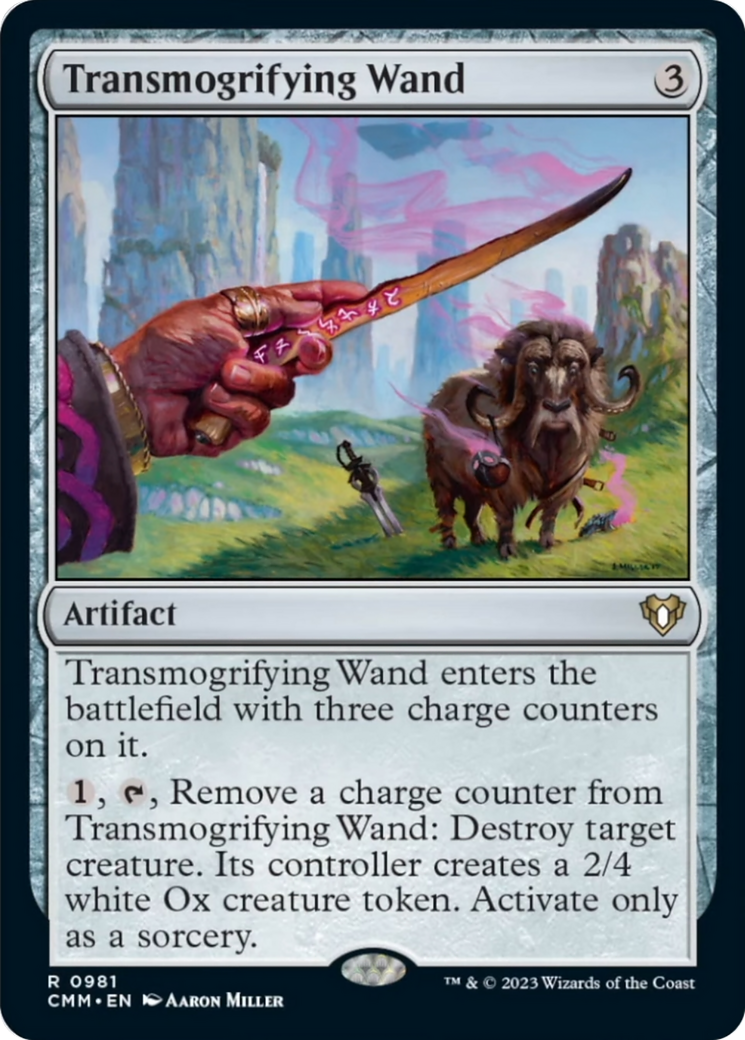 Transmogrifying Wand [Commander Masters] | Exor Games New Glasgow