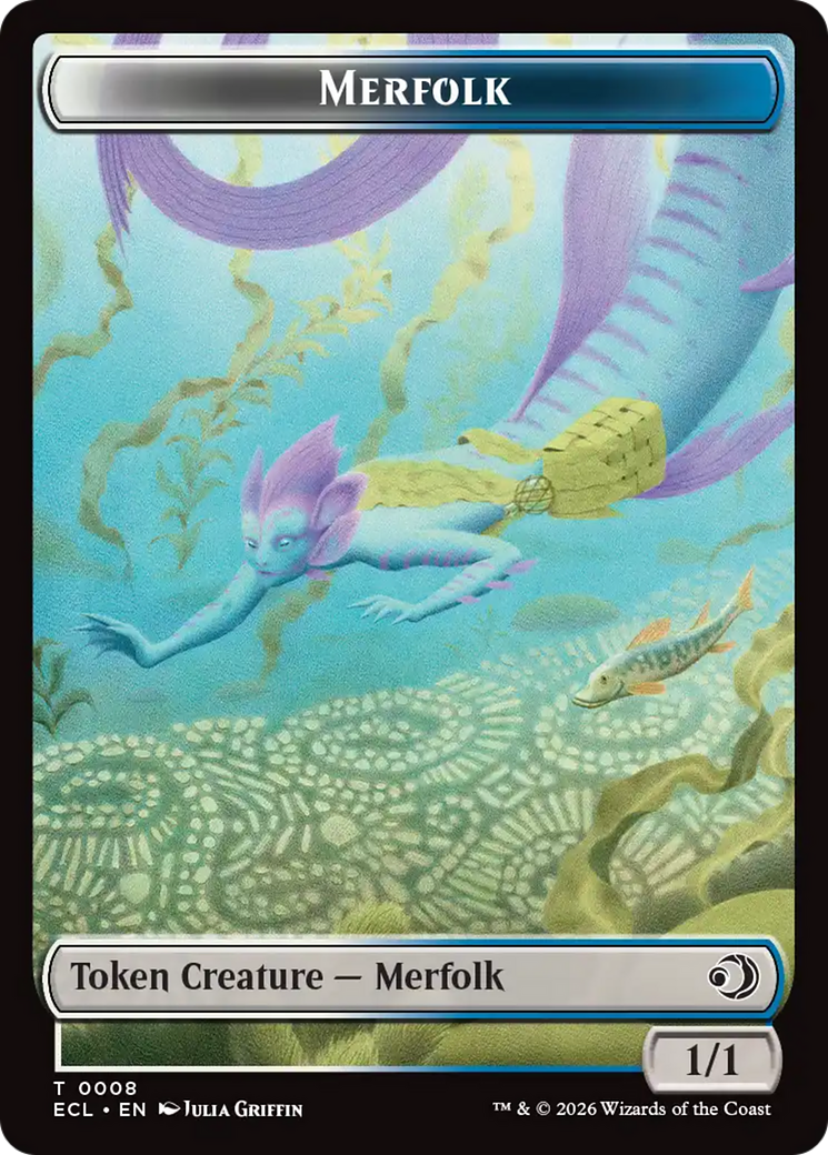 Shapeshifter // Merfolk Double-Sided Token [Lorwyn Eclipsed Tokens] | Exor Games New Glasgow
