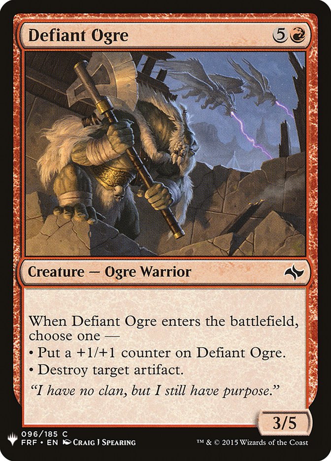 Defiant Ogre [Mystery Booster] | Exor Games New Glasgow