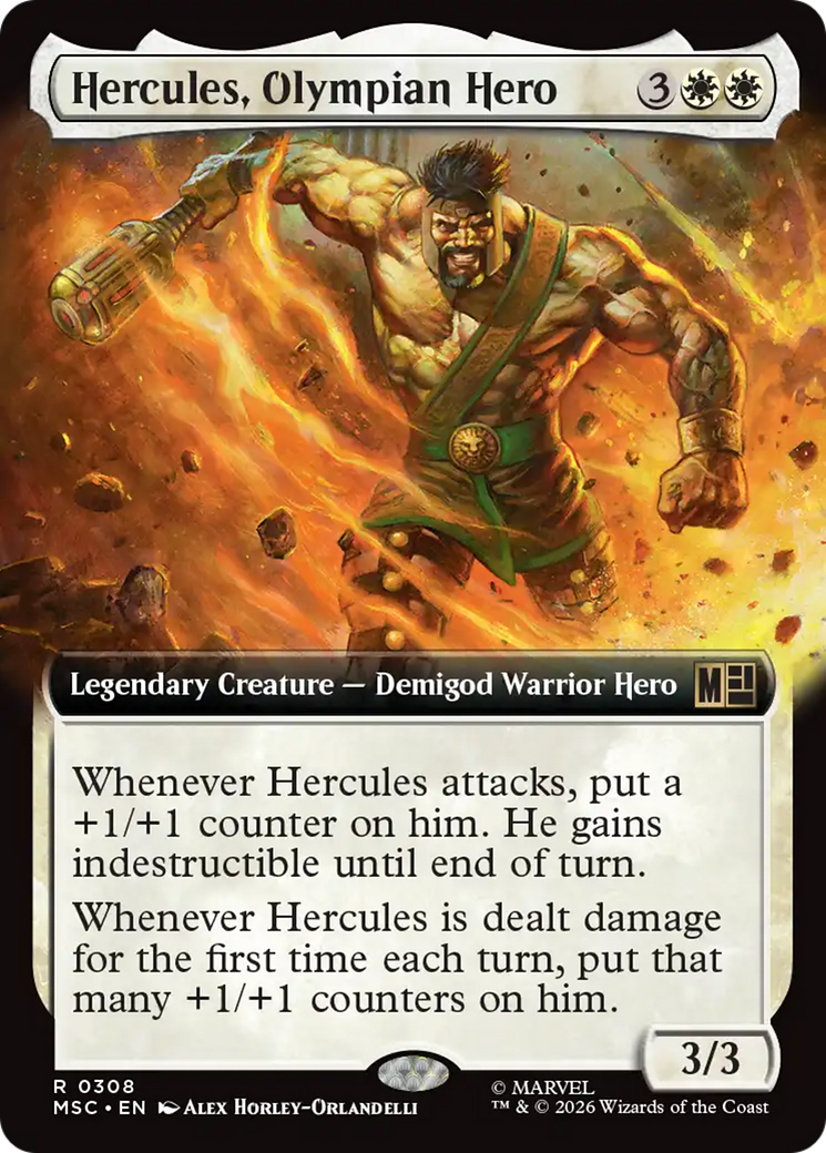 Hercules, Olympian Hero (Extended Art) [Marvel Super Heroes Commander] | Exor Games New Glasgow