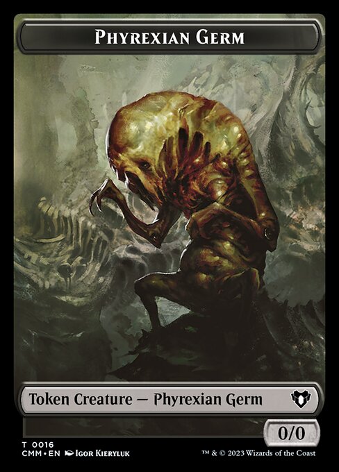 Eldrazi Spawn // Phyrexian Germ Double-Sided Token [Commander Masters Tokens] | Exor Games New Glasgow