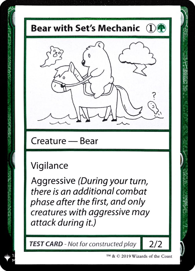 Bear with Set's Mechanic [Mystery Booster Playtest Cards] | Exor Games New Glasgow