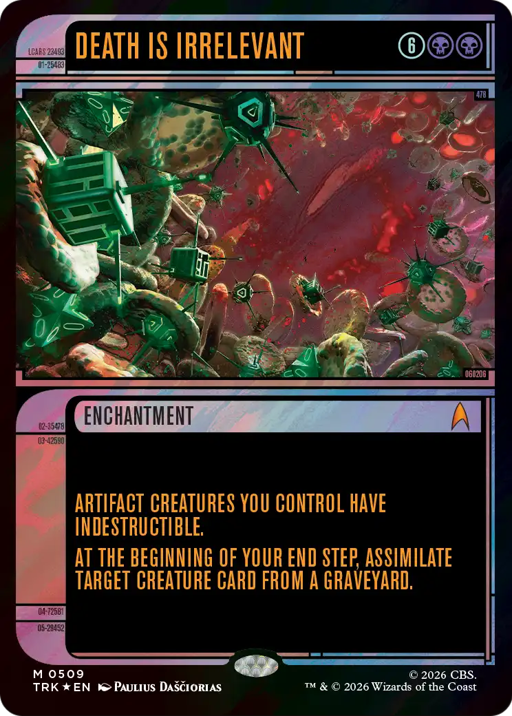 Death Is Irrelevant (Showcase) (Surge Foil) [Star Trek] | Exor Games New Glasgow