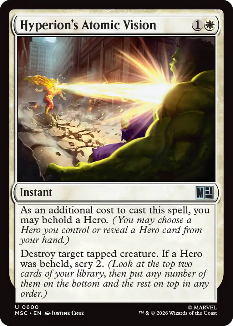 Hyperion's Atomic Vision [Marvel Super Heroes Commander] | Exor Games New Glasgow