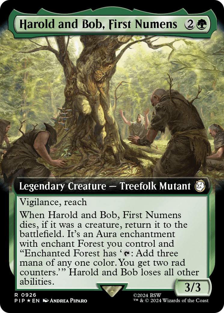 Harold and Bob, First Numens (Extended Art) (Surge Foil) [Fallout] | Exor Games New Glasgow