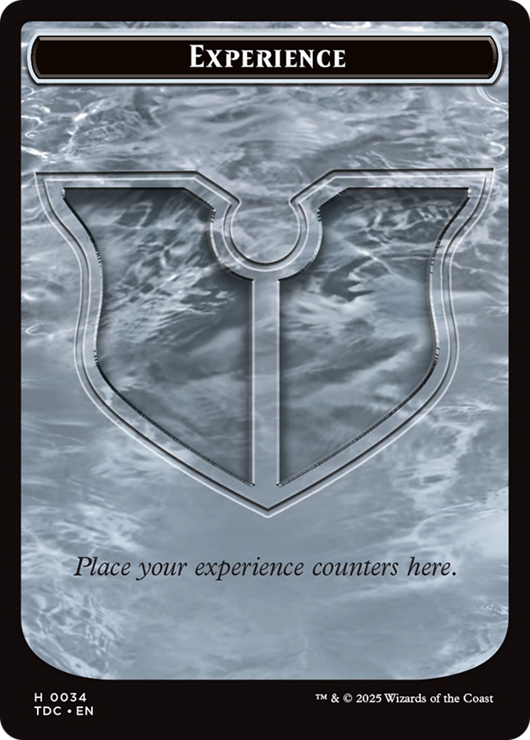 Experience // Treasure Double-Sided Token [Tarkir: Dragonstorm Commander Tokens] | Exor Games New Glasgow