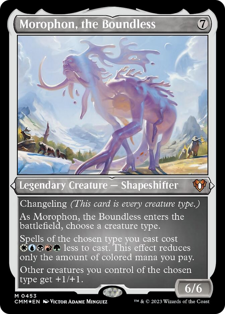 Morophon, the Boundless (Foil Etched) [Commander Masters] | Exor Games New Glasgow