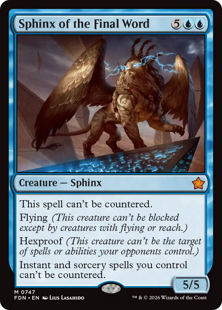 Sphinx of the Final Word (0747) [Foundations] | Exor Games New Glasgow