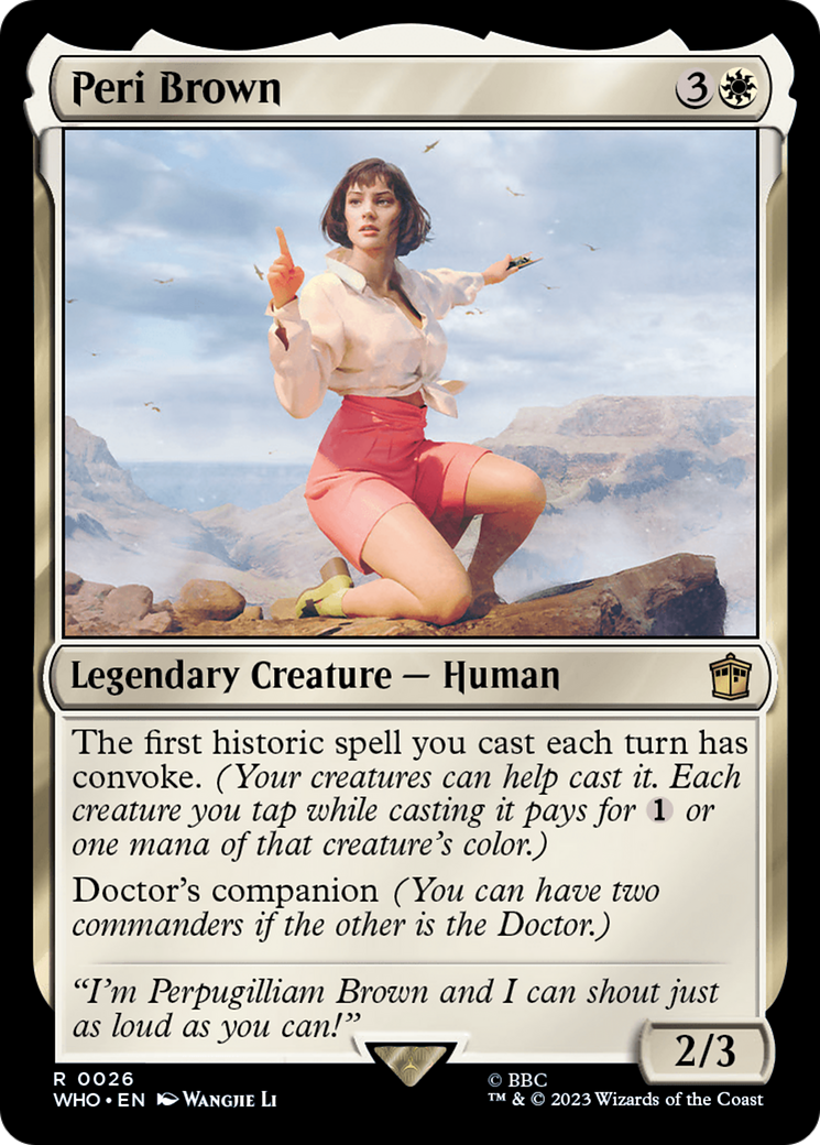 Peri Brown [Doctor Who] | Exor Games New Glasgow