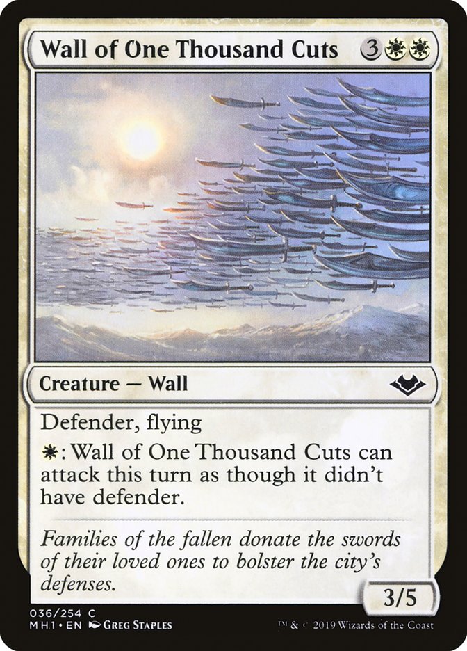 Wall of One Thousand Cuts [Modern Horizons] | Exor Games New Glasgow