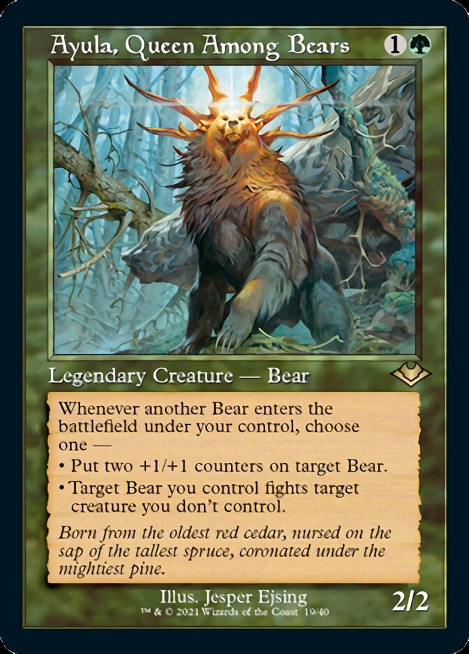 Ayula, Queen Among Bears (Retro Foil Etched) [Modern Horizons] | Exor Games New Glasgow