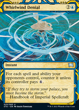 Whirlwind Denial (Foil Etched) [Strixhaven: Mystical Archive] | Exor Games New Glasgow
