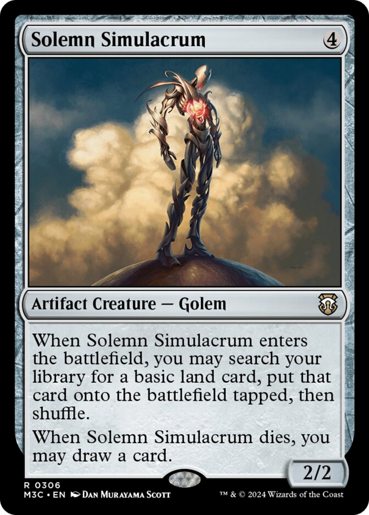 Solemn Simulacrum (Ripple Foil) [Modern Horizons 3 Commander] | Exor Games New Glasgow