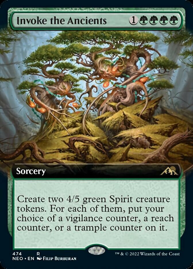 Invoke the Ancients (Extended Art) [Kamigawa: Neon Dynasty] | Exor Games New Glasgow