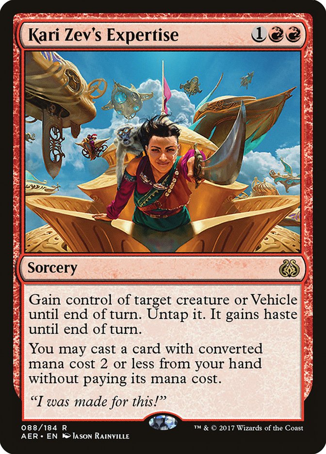 Kari Zev's Expertise [Aether Revolt] | Exor Games New Glasgow