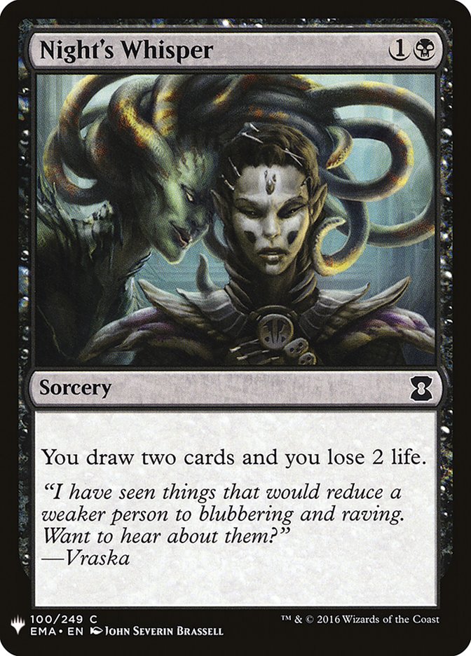 Night's Whisper [Mystery Booster] | Exor Games New Glasgow