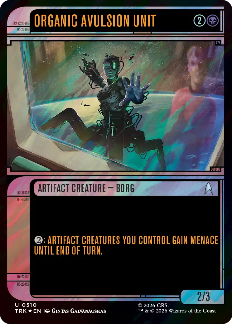 Organic Avulsion Unit (Showcase) (Surge Foil) [Star Trek] | Exor Games New Glasgow