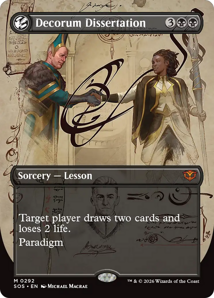 Decorum Dissertation (Borderless) [Secrets of Strixhaven] | Exor Games New Glasgow