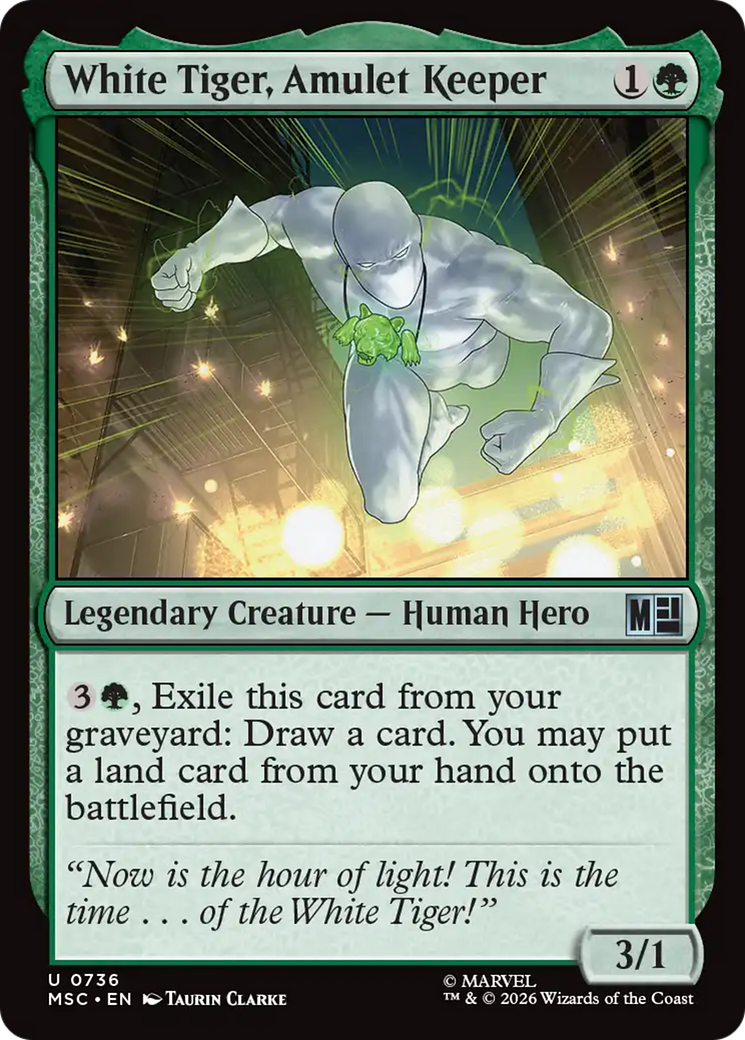 White Tiger, Amulet Keeper [Marvel Super Heroes Commander] | Exor Games New Glasgow