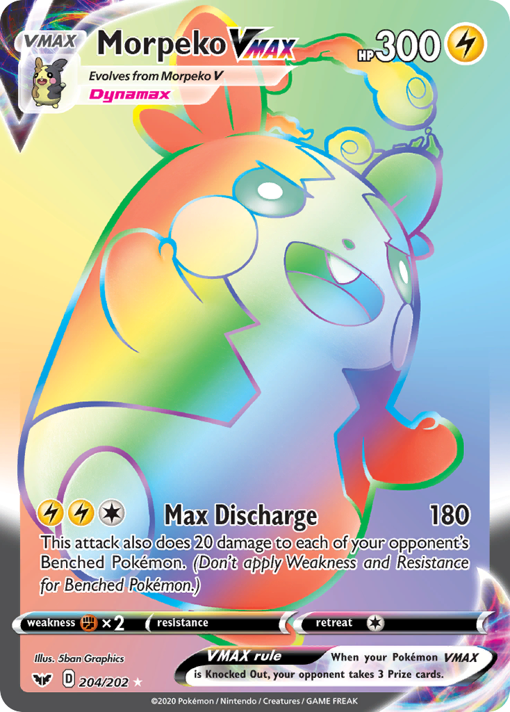 Morpeko VMAX (204/202) [Sword & Shield: Base Set] | Exor Games New Glasgow