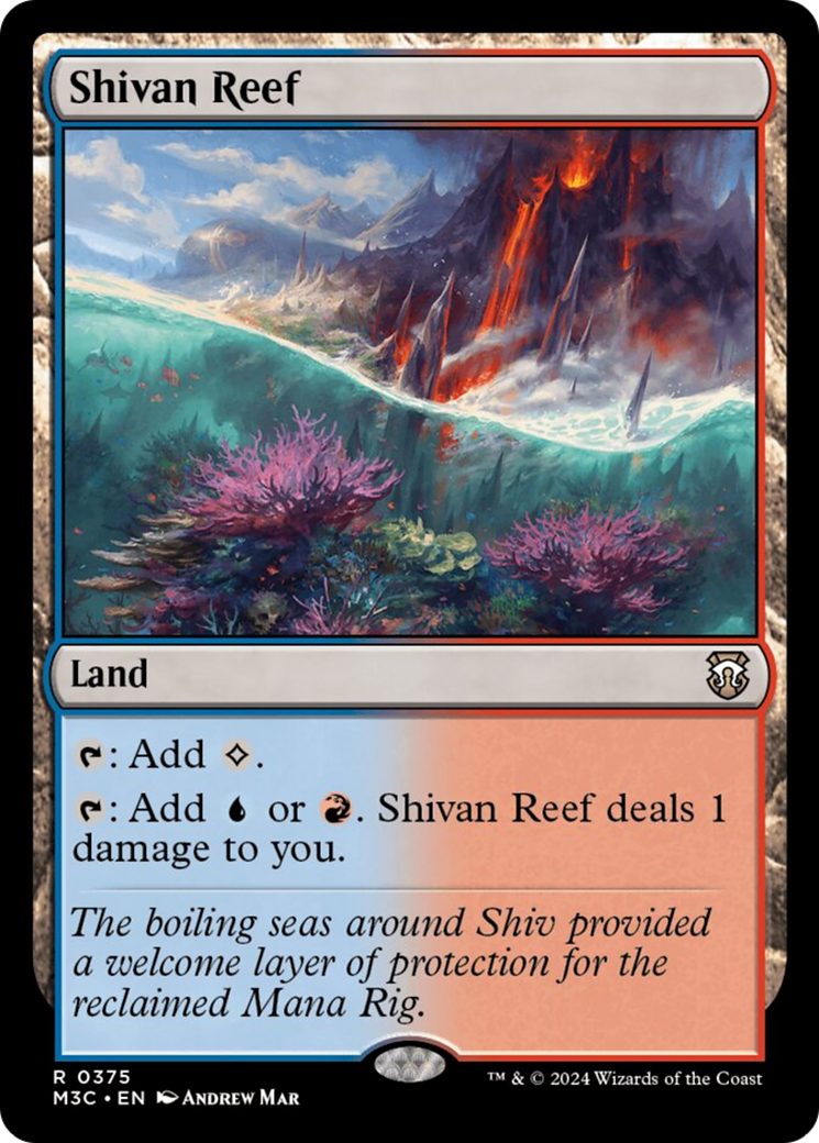 Shivan Reef (Ripple Foil) [Modern Horizons 3 Commander] | Exor Games New Glasgow