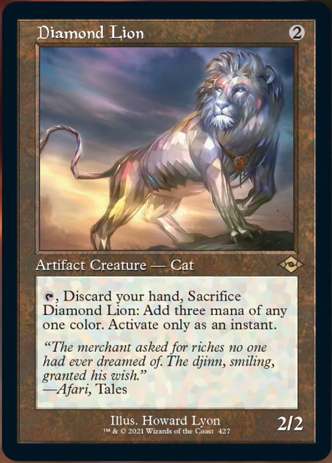 Diamond Lion (Retro Foil Etched) [Modern Horizons 2] | Exor Games New Glasgow