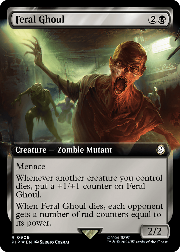 Feral Ghoul (Extended Art) (Surge Foil) [Fallout] | Exor Games New Glasgow