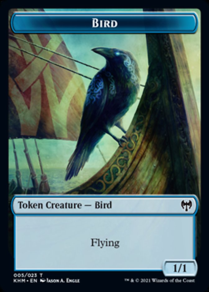 Bird Token [Kaldheim Tokens] | Exor Games New Glasgow