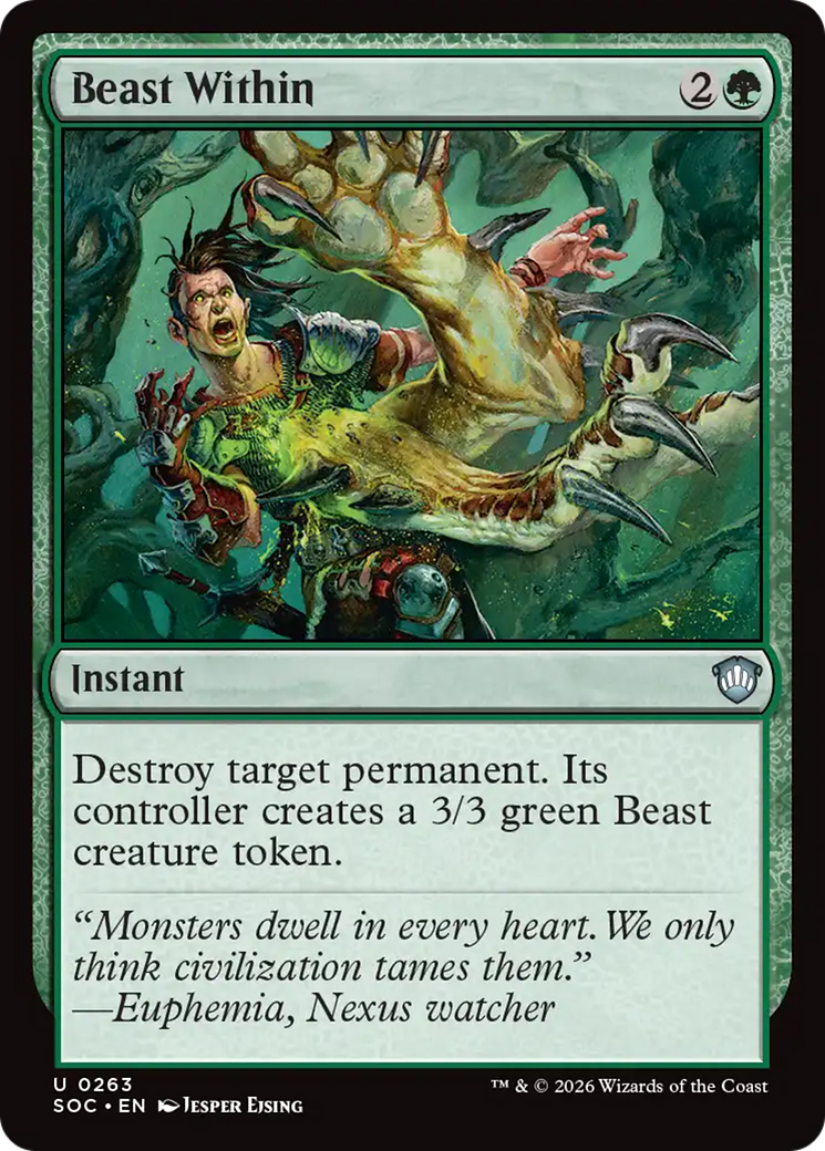 Beast Within [Secrets of Strixhaven Commander] | Exor Games New Glasgow
