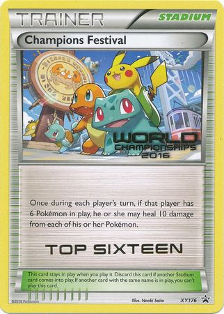 Champions Festival 2016 Top Sixteen (XY176) [XY: Black Star Promos] | Exor Games New Glasgow