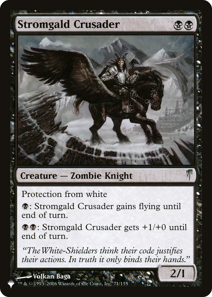 Stromgald Crusader [The List Reprints] | Exor Games New Glasgow