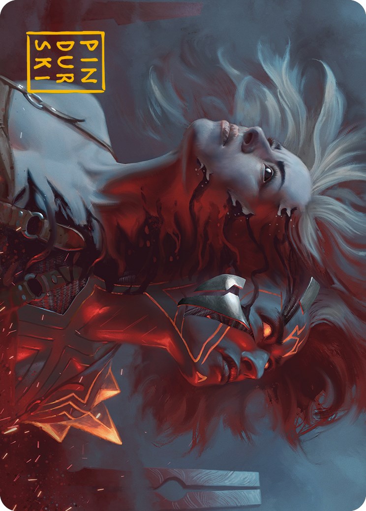 Thrill of Possibility Art Card (Gold-Stamped Signature) [Phyrexia: All Will Be One Art Series] | Exor Games New Glasgow