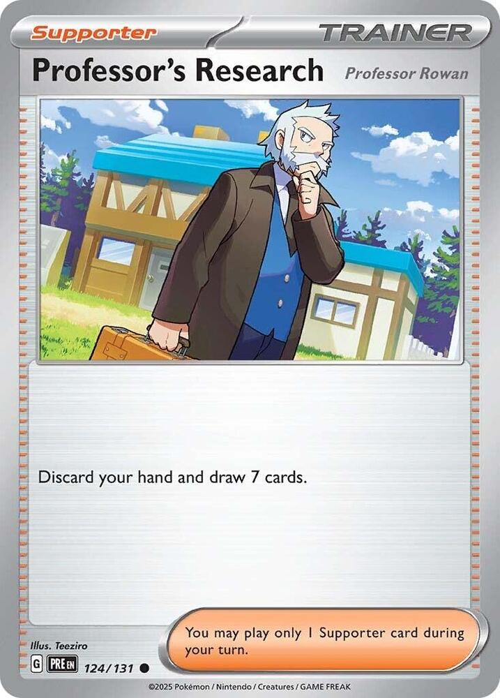 Professor's Research (124/131) [Professor Rowan] [Scarlet & Violet: Prismatic Evolutions] | Exor Games New Glasgow