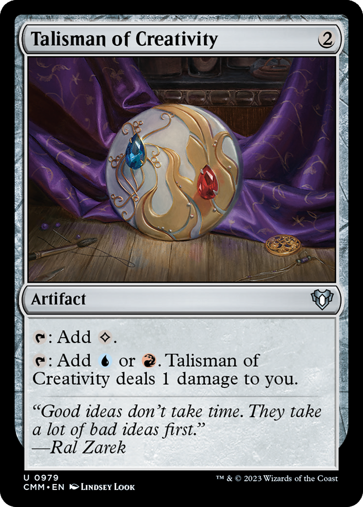 Talisman of Creativity [Commander Masters] | Exor Games New Glasgow