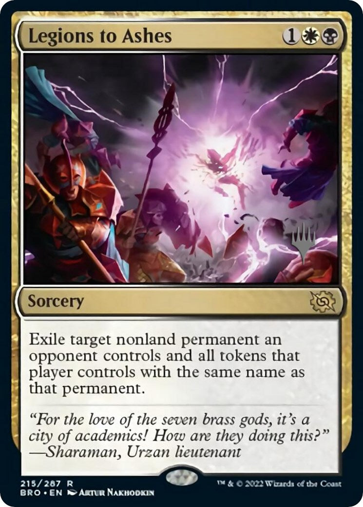 Legions to Ashes (Promo Pack) [The Brothers' War Promos] | Exor Games New Glasgow
