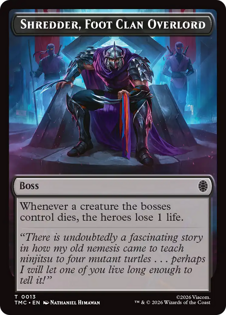 Shredder, Foot Clan Overlord [Teenage Mutant Ninja Turtles Commander Tokens] | Exor Games New Glasgow