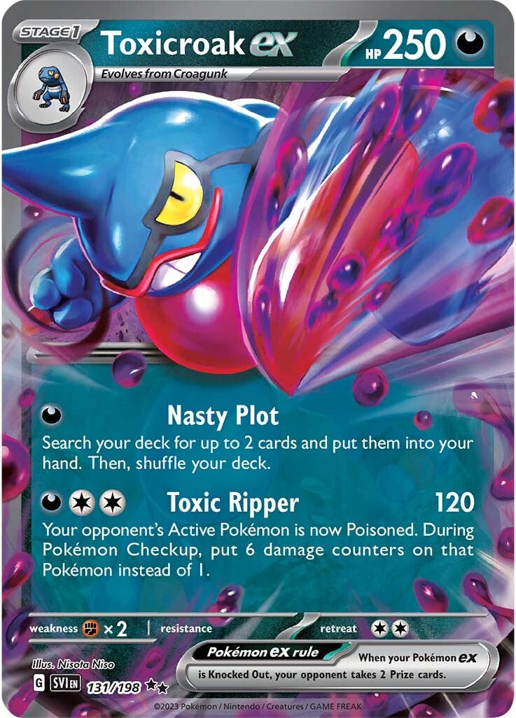 Toxicroak ex (131/198) [Scarlet & Violet: Base Set] | Exor Games New Glasgow