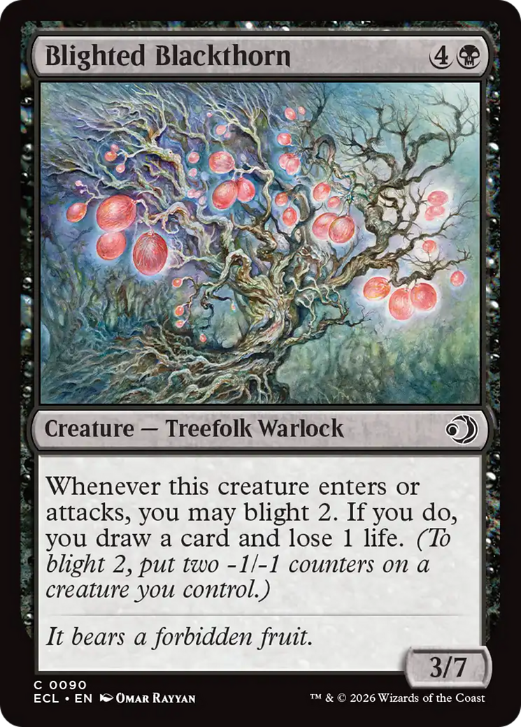 Blighted Blackthorn [Lorwyn Eclipsed] | Exor Games New Glasgow