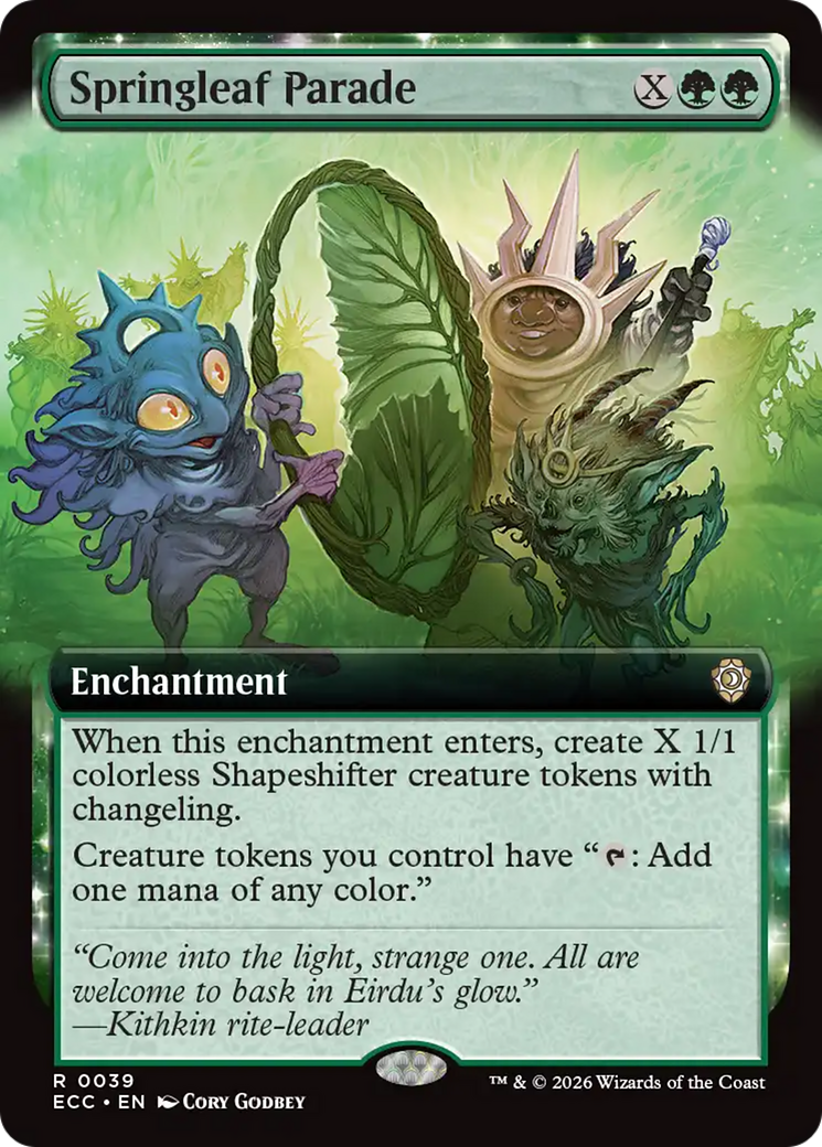 Springleaf Parade (Extended Art) [Lorwyn Eclipsed Commander] | Exor Games New Glasgow
