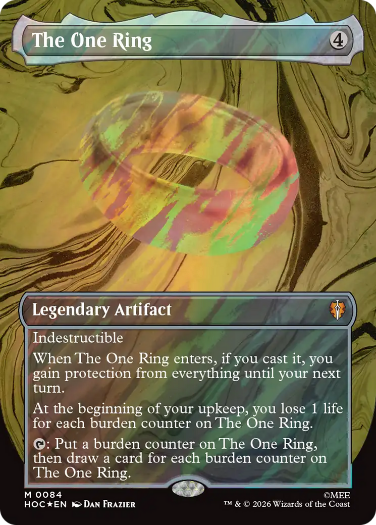 The One Ring (Borderless) (Surge Foil) [The Hobbit] | Exor Games New Glasgow