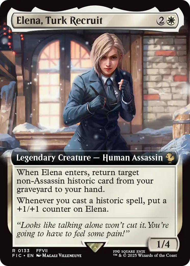 Elena, Turk Recruit (Extended Art) [FINAL FANTASY Commander] | Exor Games New Glasgow