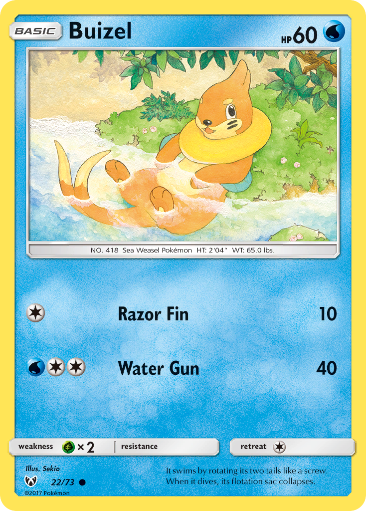 Buizel (22/73) [Sun & Moon: Shining Legends] | Exor Games New Glasgow