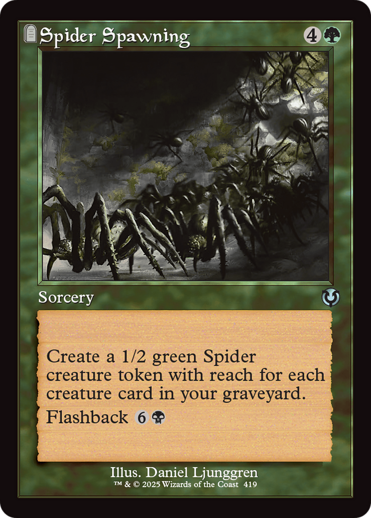 Spider Spawning (Retro Frame) [Innistrad Remastered] | Exor Games New Glasgow