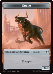 Golem (0014) // Thopter (0010) Double-Sided Token [Aetherdrift Tokens] | Exor Games New Glasgow