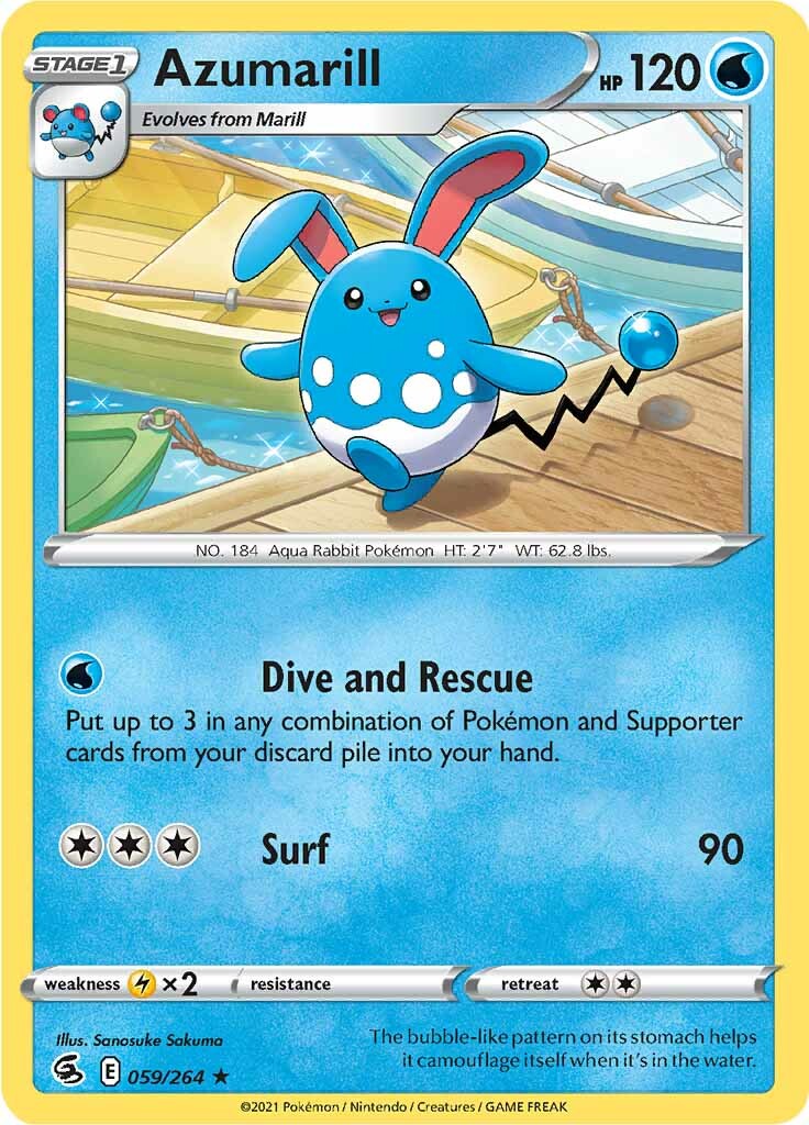 Azumarill (059/264) [Sword & Shield: Fusion Strike] | Exor Games New Glasgow