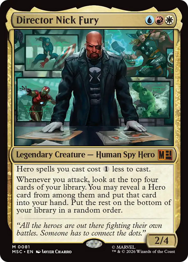 Director Nick Fury [Marvel Super Heroes Commander] | Exor Games New Glasgow