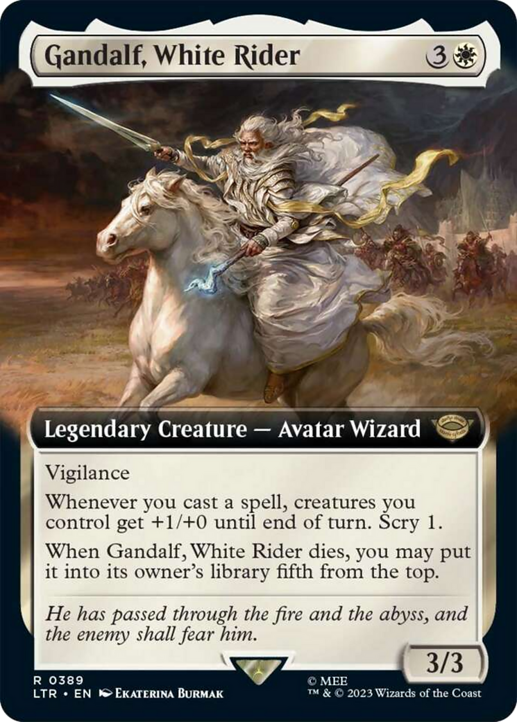 Gandalf, White Rider (Extended Art) [The Lord of the Rings: Tales of Middle-Earth] | Exor Games New Glasgow